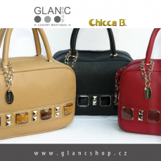 dámské kožené kabelky značky CHICCA B s pravými kameny, www.glancshop.cz - KRAFT Servis s.r.o.