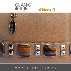 dámské kožené kabelky značky CHICCA B s pravými kameny, www.glancshop.cz - KRAFT Servis s.r.o.